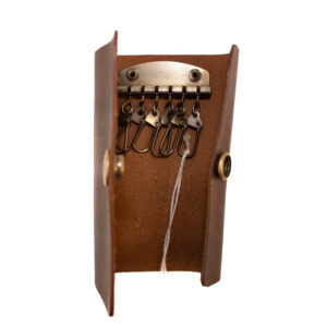 Leather key chain pouch