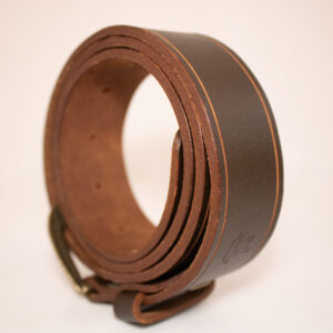 Grooved Leather Belts